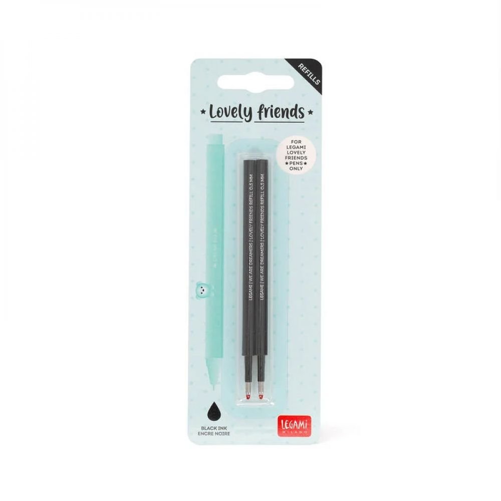 2 RECHARGES NOIR STYLO LOVELY FRIENDS – Image 2