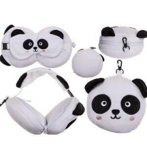 COUSSIN DE VOYAGE PANDA AVEC MASQUE