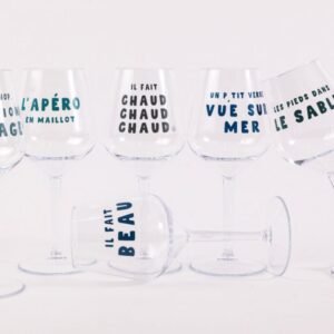 VTT VERRE À VIN HOP HOP HOP EN TRITAN INCASSABLE
