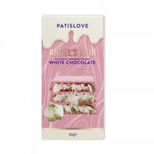 CHOCOLAT BLANC FRAMBOISE BARBE À PAPA PISTACHE 90G
