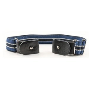 CEINTURE RAYÉE BLEU SANS BOUCLE ENFANT