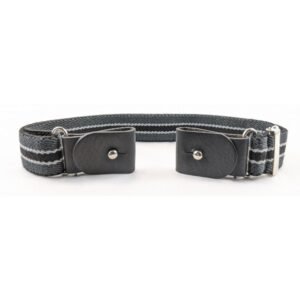 CEINTURE RAYÉE GRIS SANS BOUCLE ENFANT