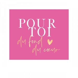 POUR TOI DU FOND DU COEUR - ROSE ET BLANC