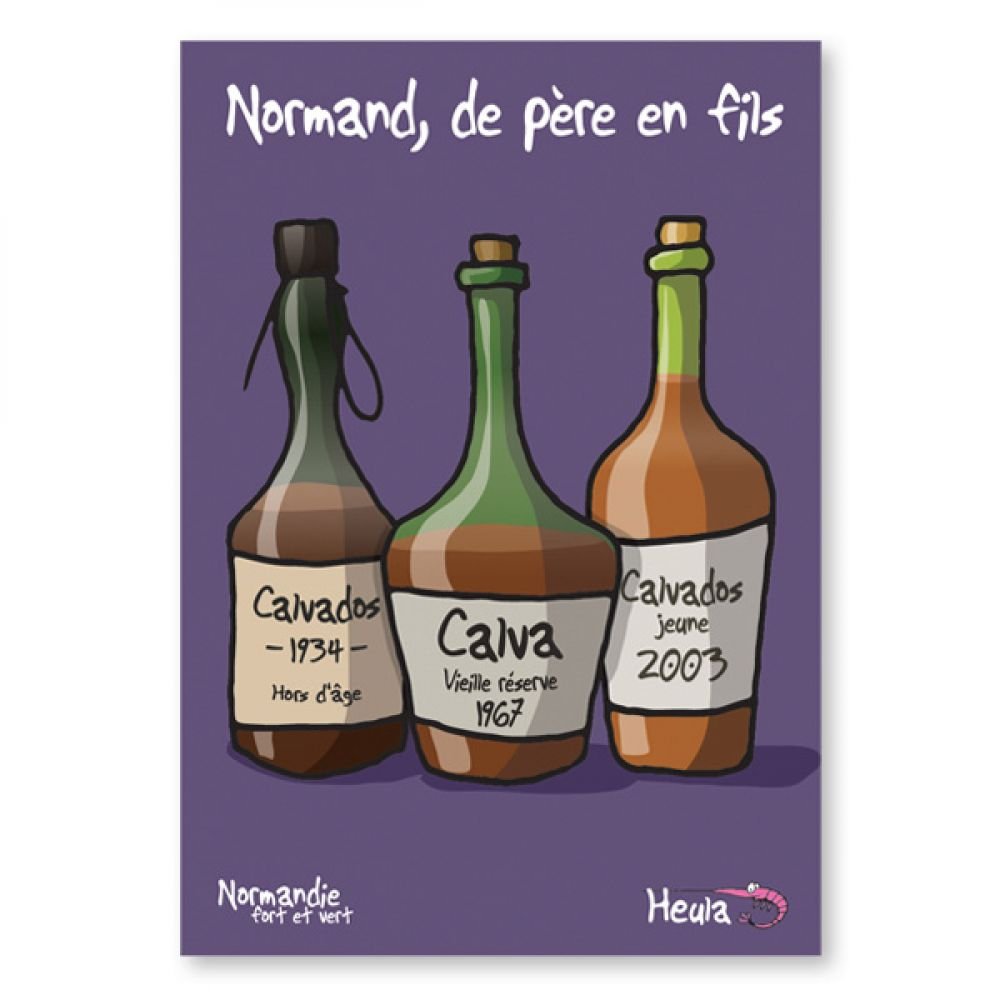 CARTE POSTALE - PERE EN FILS