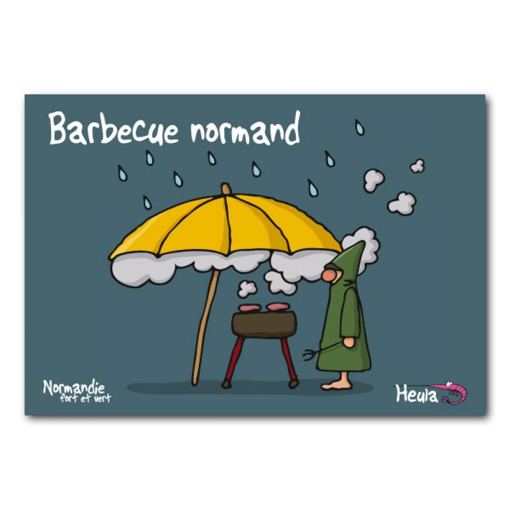 CARTE POSTALE - BARBECUE NORMAND