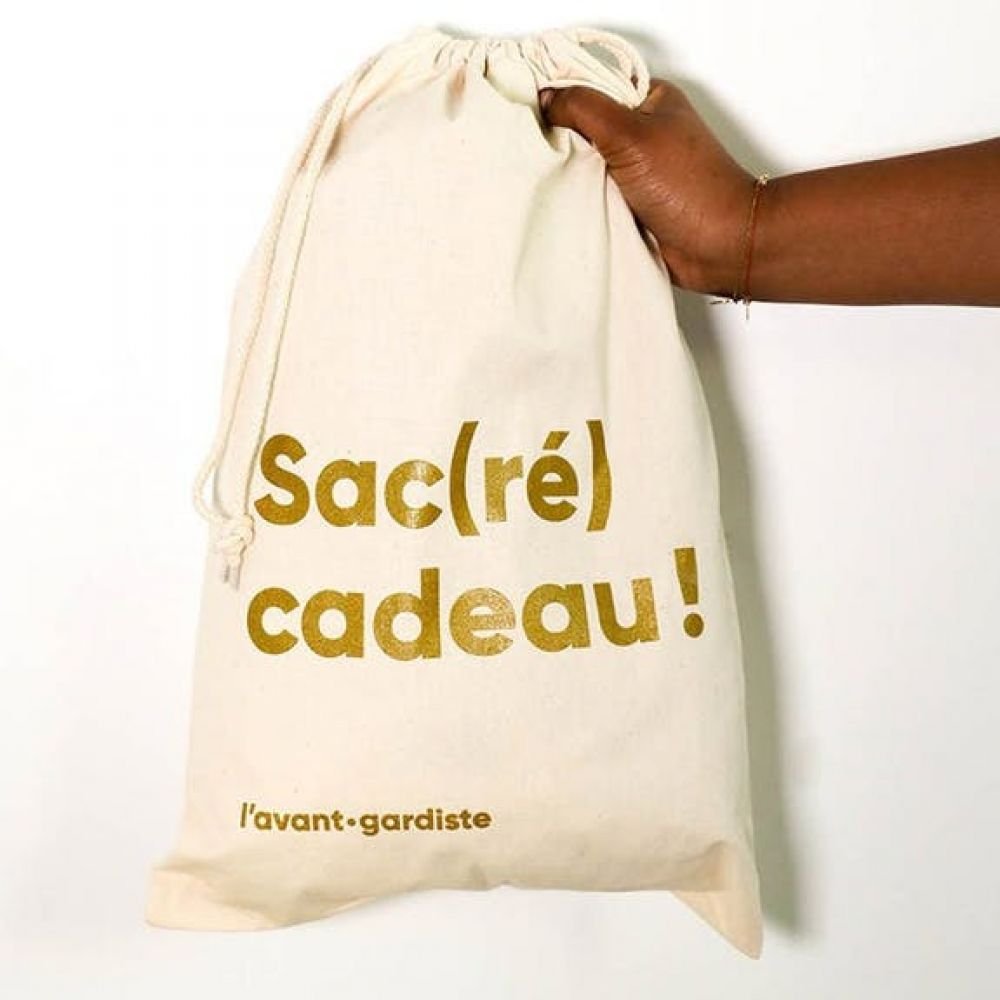 GRANDE POCHETTE CADEAU RÉUTILISABLE - SACRÉ CADEAU