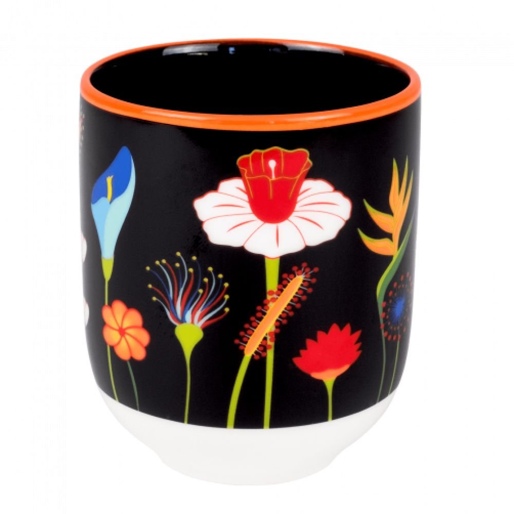 TASSE PORCELAINE MATINAL SOUPE - JARDIN FLEURI