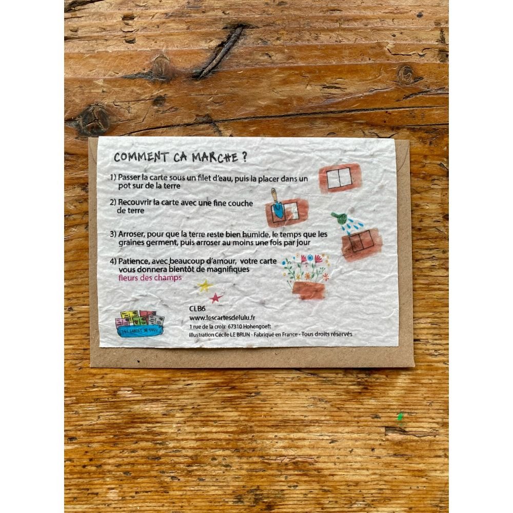 HEUREUSE RETRAITE CARTE A PLANTER – Image 2