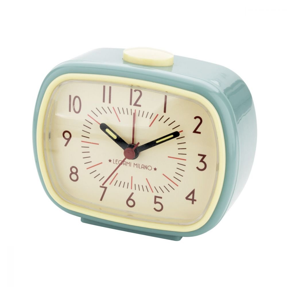HORLOGE-REVEIL VINTAGE BLEU