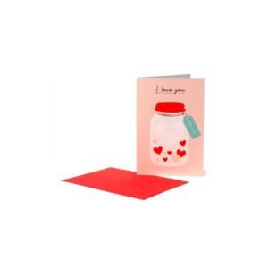 CARTE DE VOEUX A GRATTER - COEURS