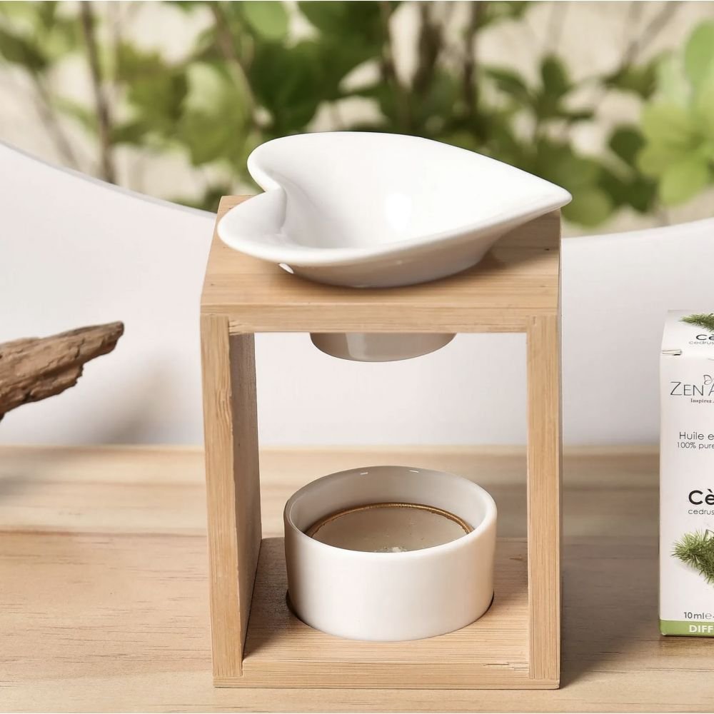 BRULE PARFUM EN BAMBOU ET CERAMIQUE - ARUM