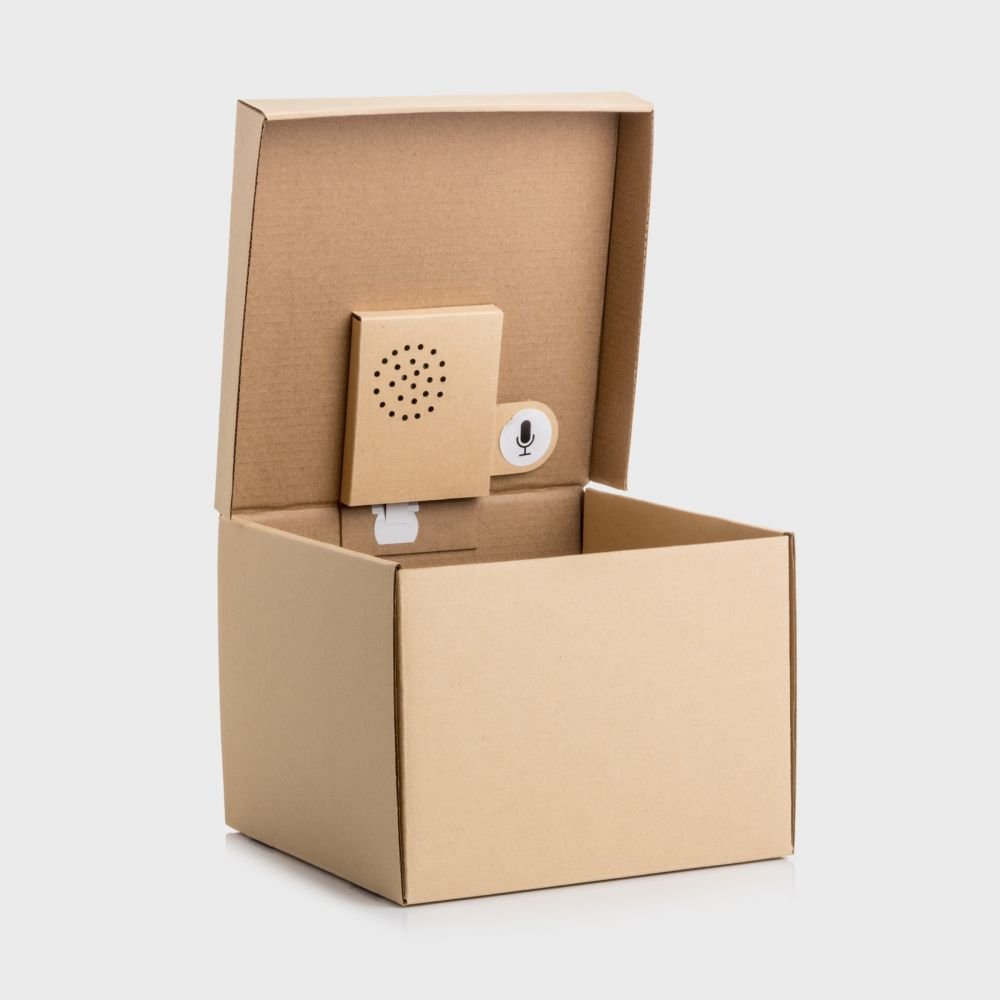 BOITE CADEAU PERSONNALISABLE + ENREGISTREUR AUDIO