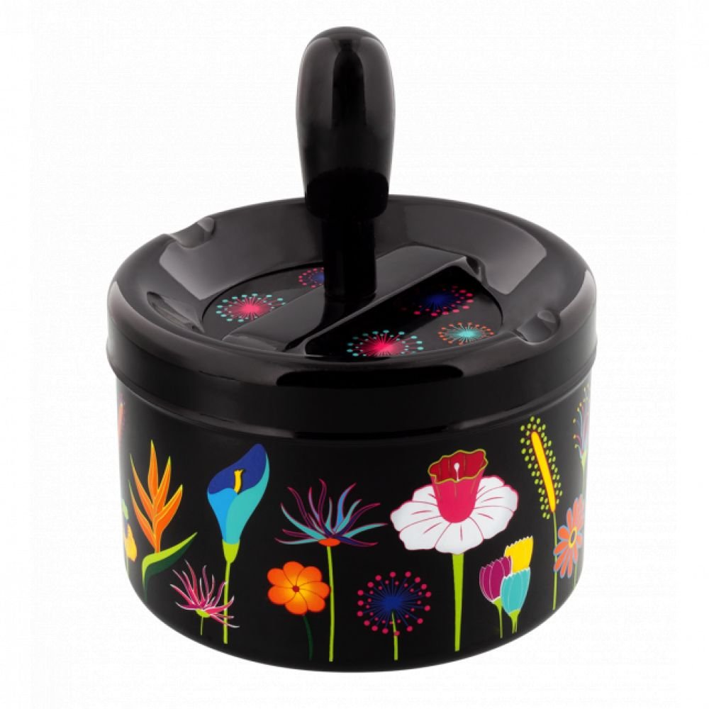CENDRIER POUSSOIR - JARDIN FLEURI - POUSSE POUSSE