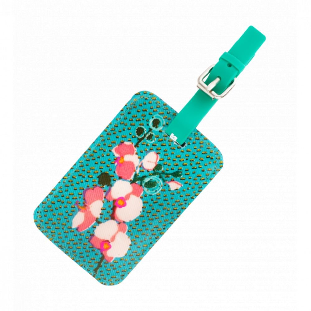 ETIQUETTE DE BAGAGE - ORCHID BLEU - TA.VOYAGE