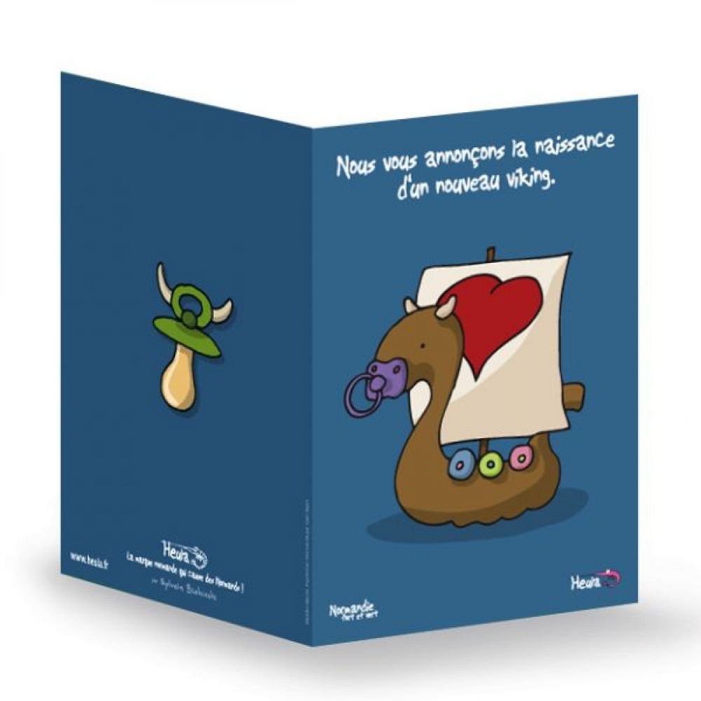 CARTE A SOUHAIT - NAISSANCE VIKING
