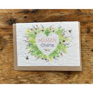 MAMAN CHÉRIE CARTE A PLANTER