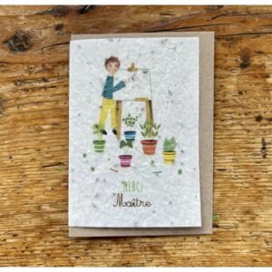 MERCI MAITRE CARTE A PLANTER