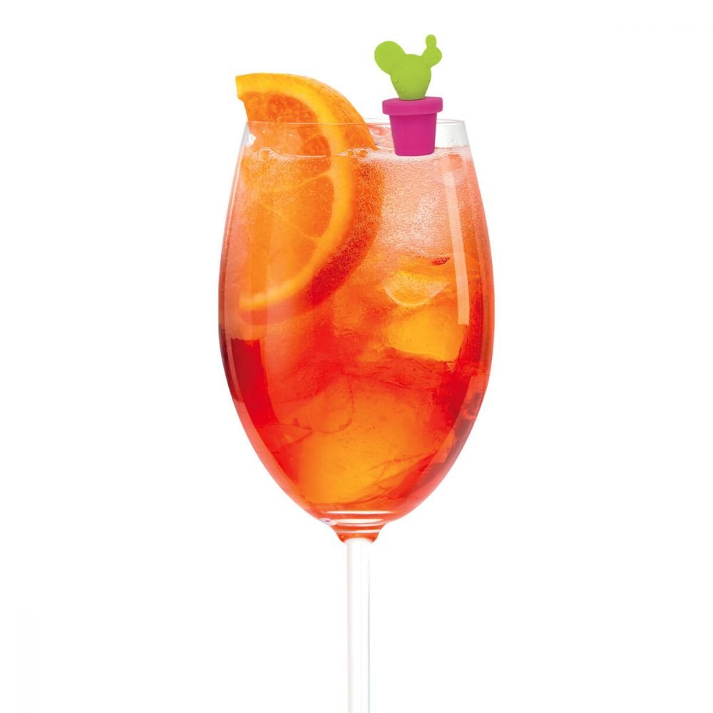 6x MARQUEURS DE VERRE CACTUS – Image 2