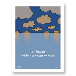 AFFICHE - COUCHER DE NUAGES