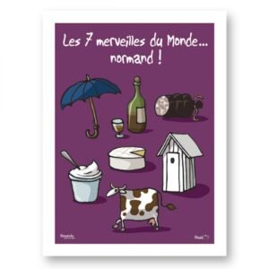 AFFICHE - LES 7 MERVEILLES DU MONDE