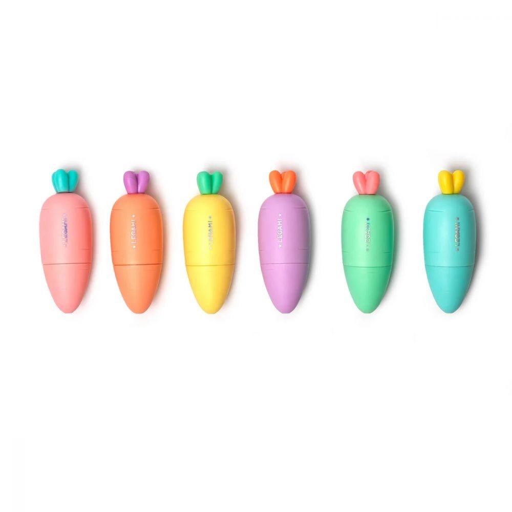 SET DE 6 MINI SURLIGNEURS CAROTTES