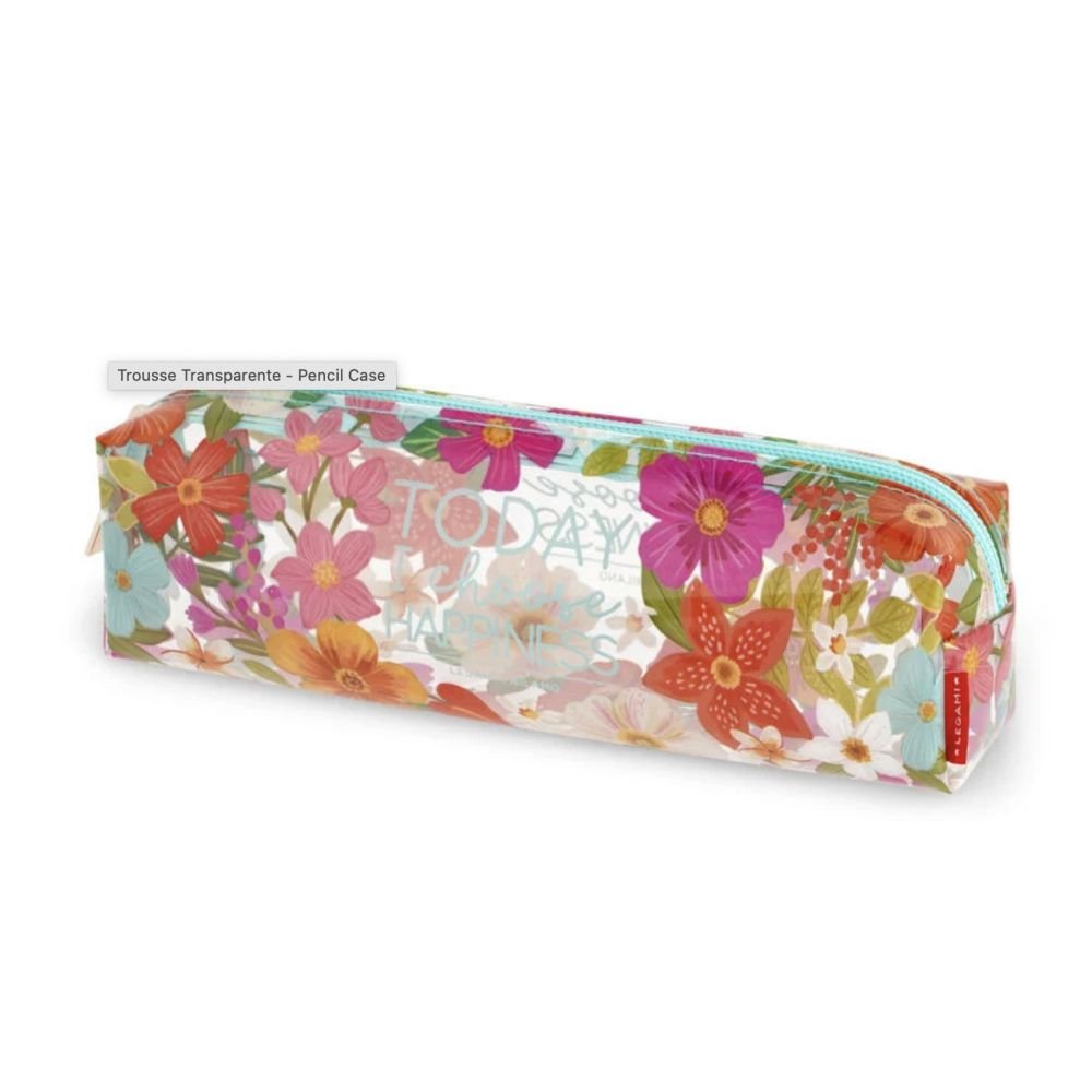 TROUSSE TRANSPARENTE FLEURS