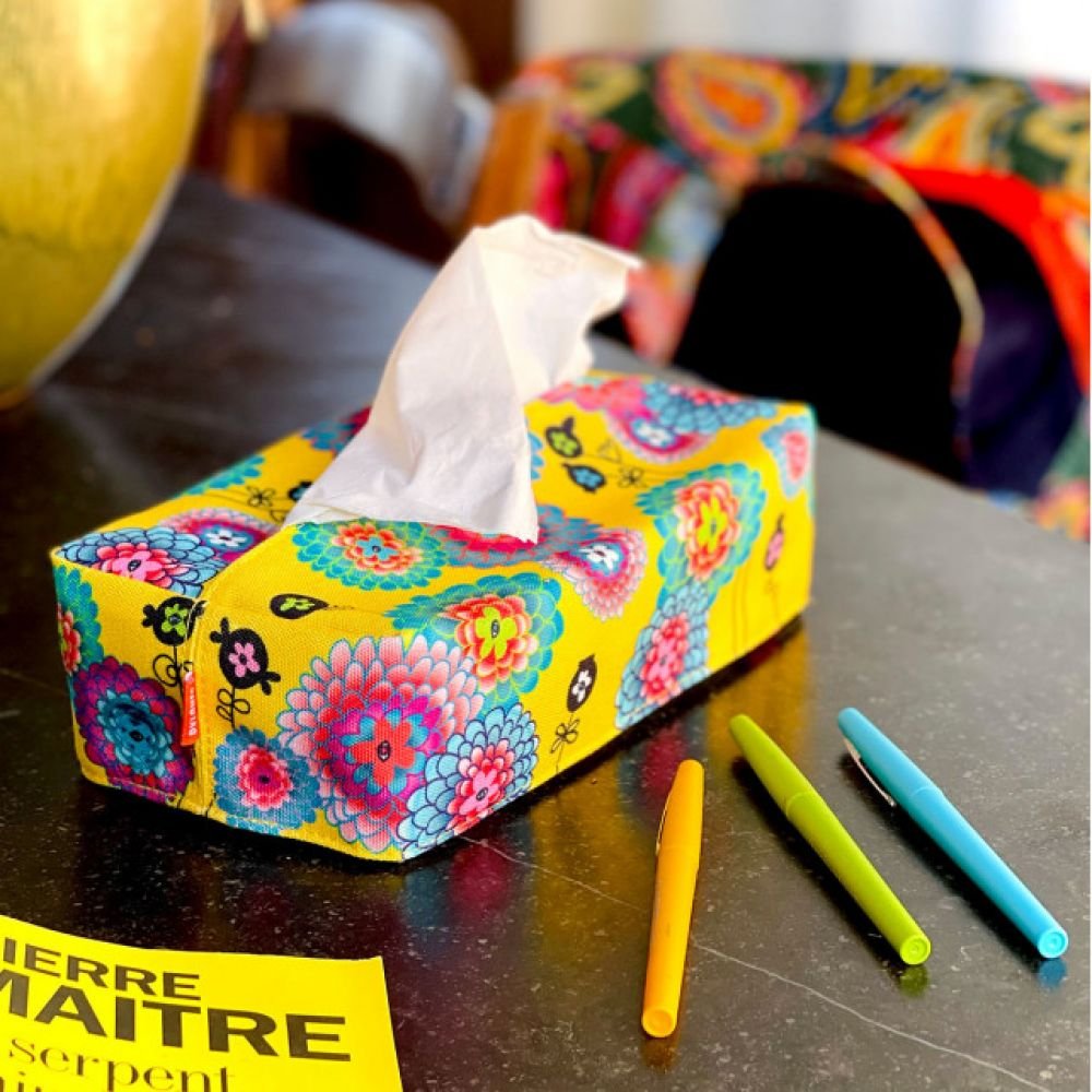 SNEEZY - HOUSSE DE BOITE A MOUCHOIRS - DAHLIA – Image 2