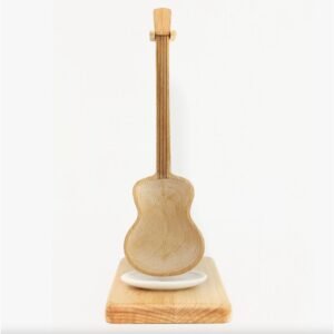 CUILLERE EN BOIS GUITARE AVEC SUPPORT