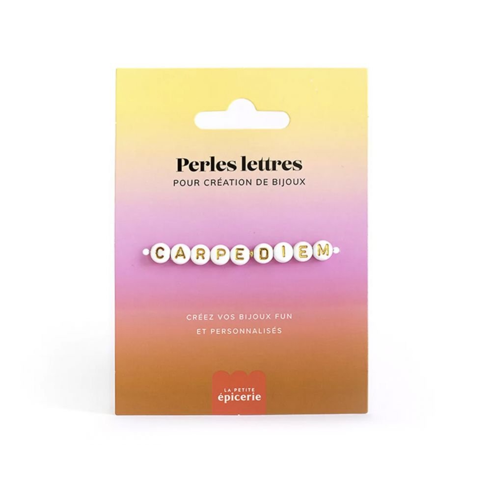 PERLES CARPE DIEM POUR BRACELET