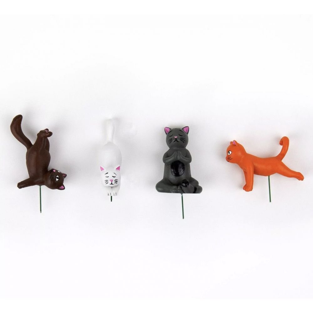 FIGURINES CHATS YOGA POUR PLANTE EN POT – Image 3
