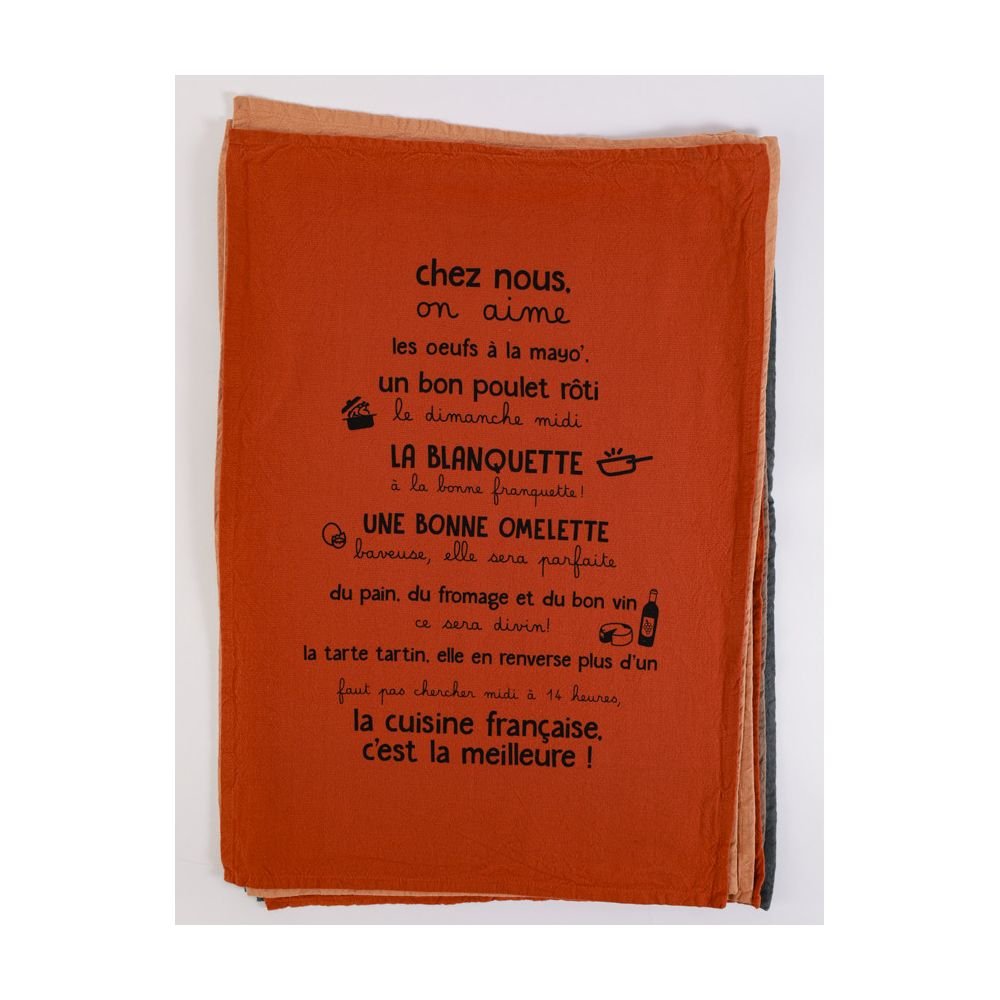 TORCHON COTON LAVE 50X70 LA CUISINE FRANCAISE