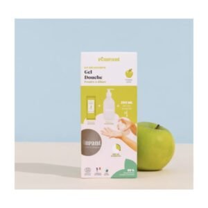 KIT GEL DOUCHE POMME VERTE - BOUTEILLE + RECHARGE