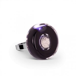 BAGUE - NOIR ET ARGENT