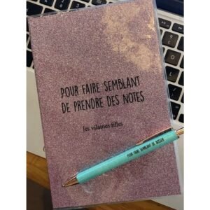 CARNET A PAILLETTES - POUR FAIRE SEMBLANT DE PRENDRE DES NOTES