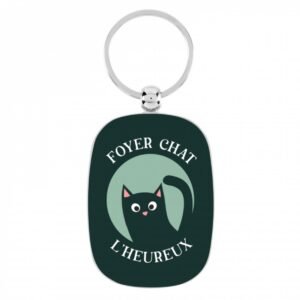 Porte-clé OPAT Foyer chat l'heureux