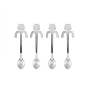 Cuillère chat perché x4