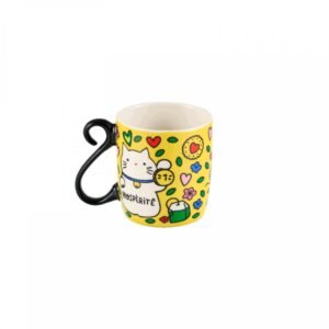 Mug HOUBA Chat bonheur jaune