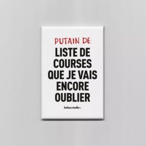 Aimant : (Putain de) liste de courses