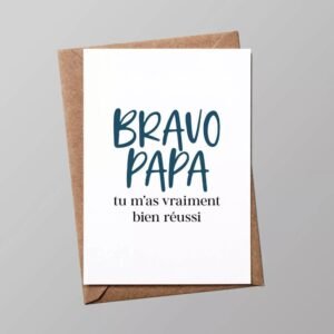 Carte "Papa" : Bravo Papa