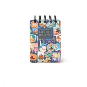 BLOC NOTE SPIRAL LIGNE - STICKERS VOYAGE - SPIRAL BOUND NOTEPAD