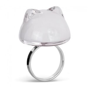 PYLONES - BAGUE CHAT BLANC