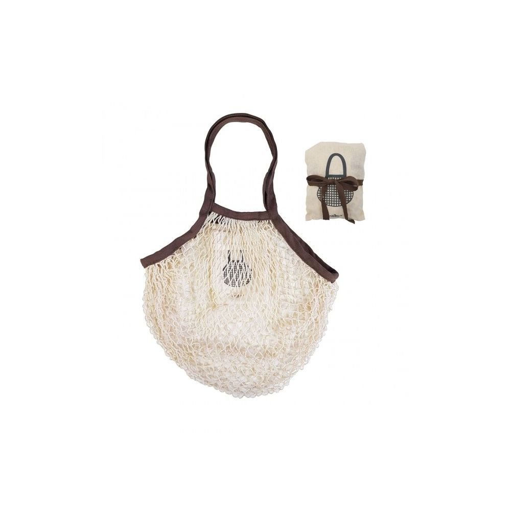 SAC PLIABLE COTON NATUREL - MARRON