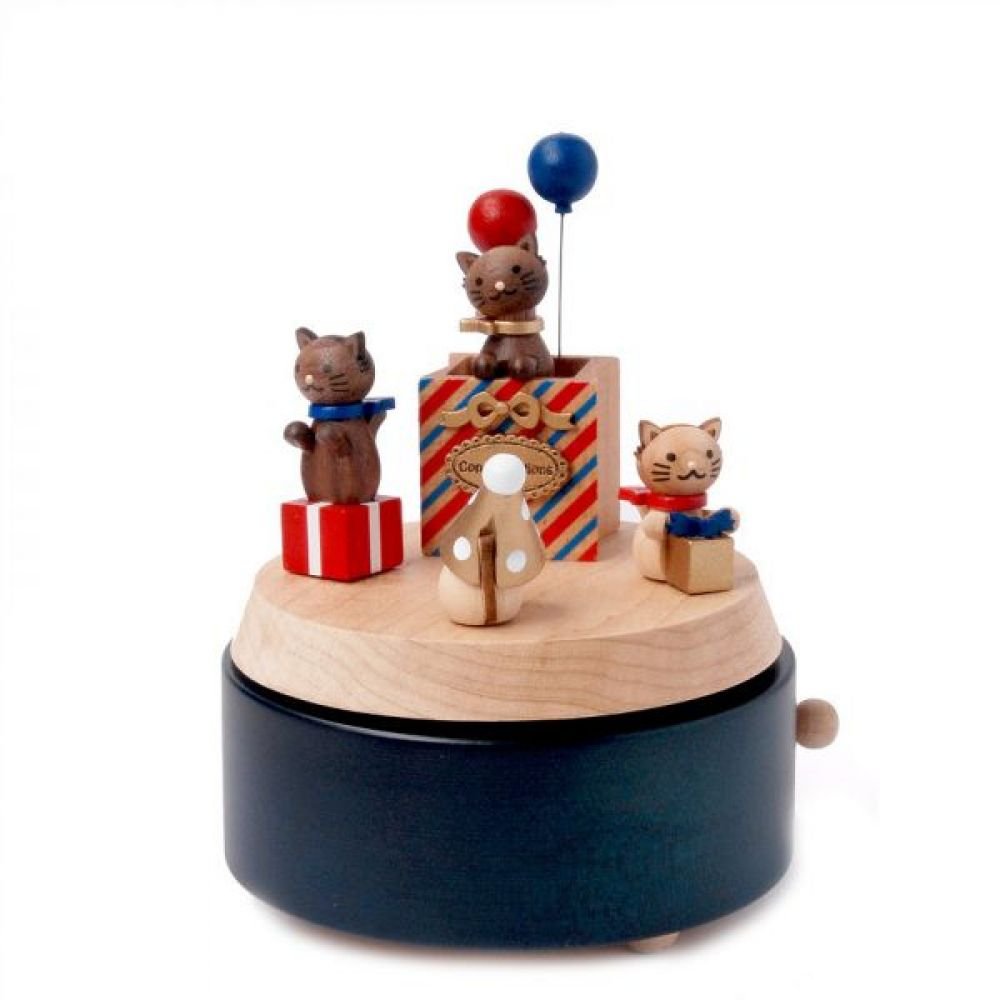 BOITE A MUSIQUE CHATS ANNIVERSAIRE
