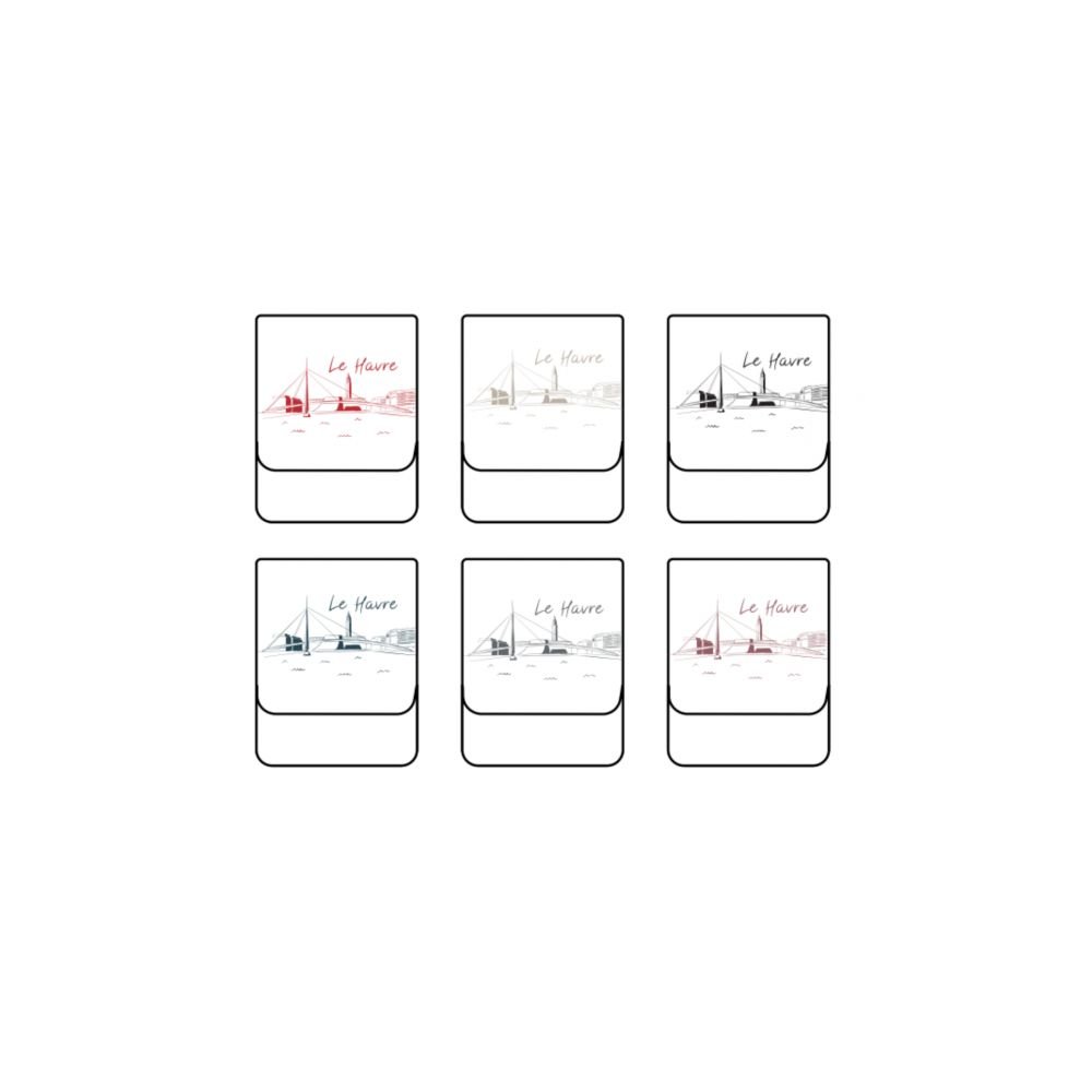 LOT DE 6 VERRES GINA - LH