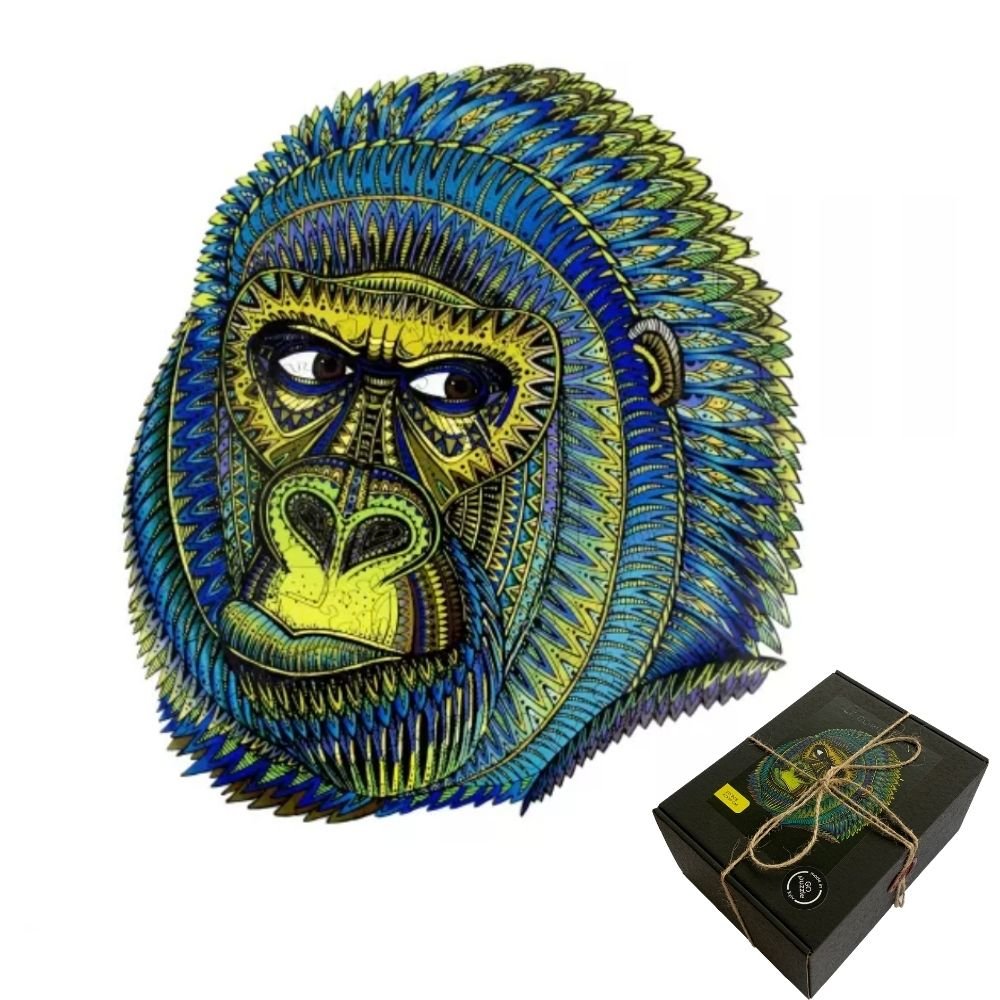 GORILLE PUZZLE BOIS - COFFRET CARTON