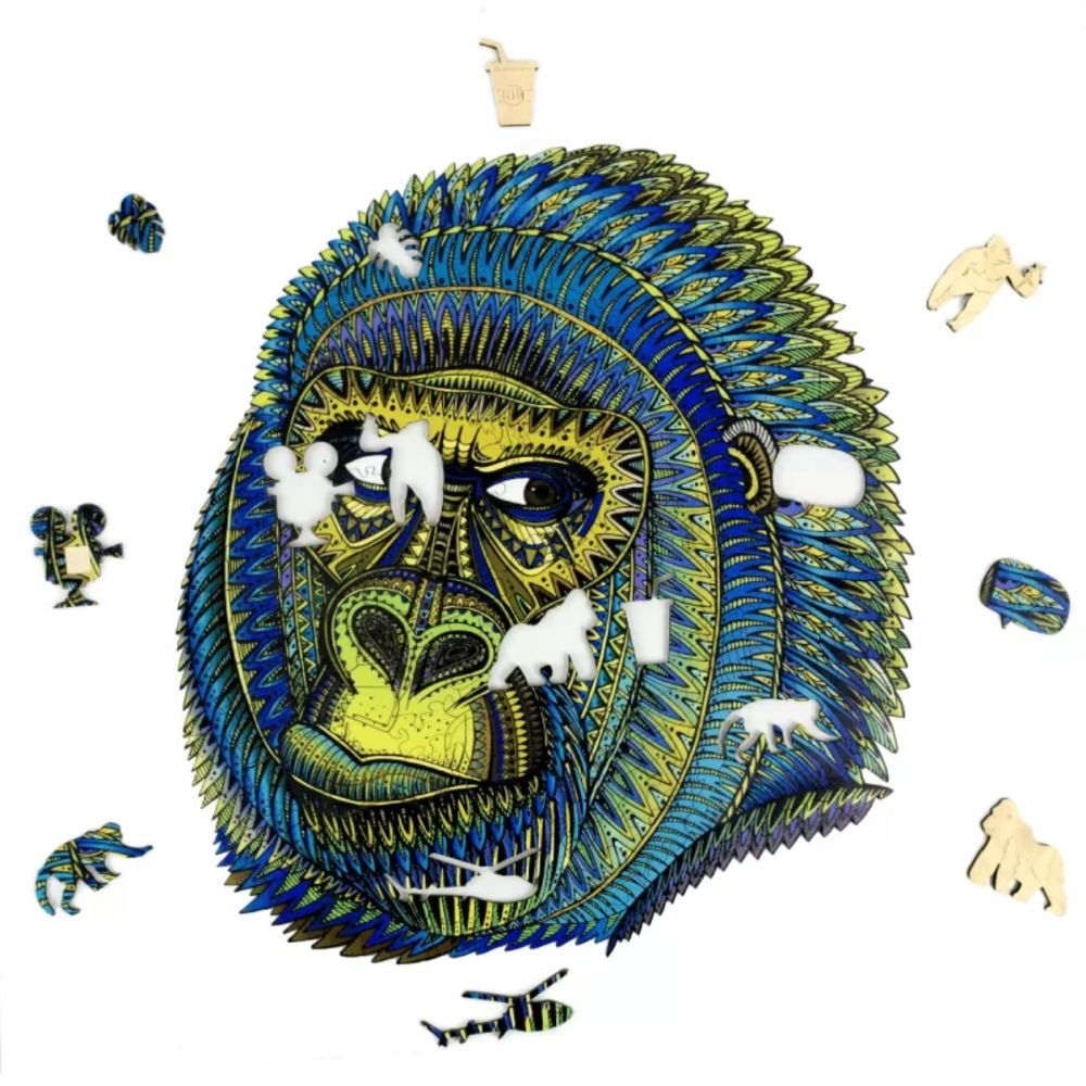 GORILLE PUZZLE BOIS - COFFRET CARTON – Image 2