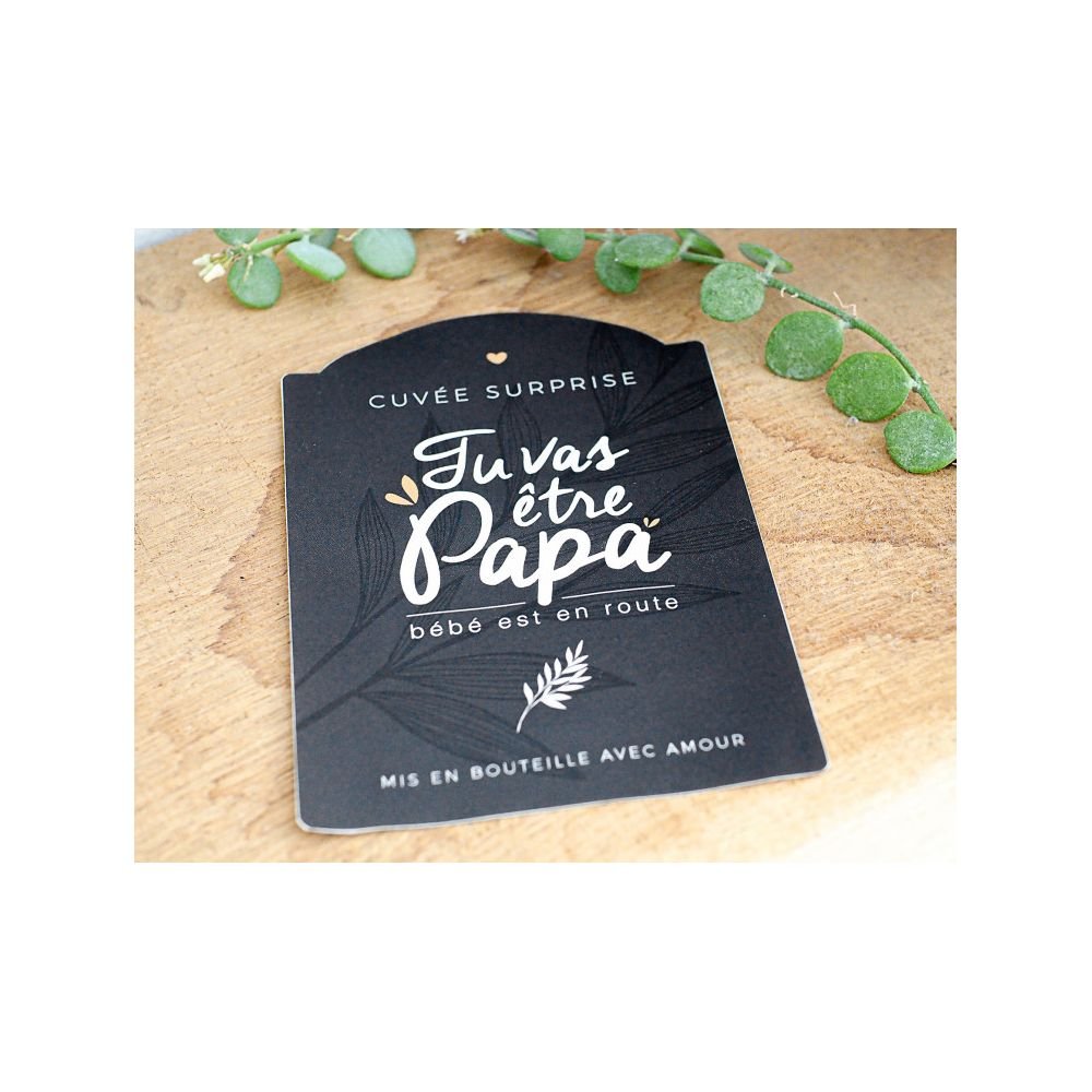 ETIQUETTE BOUTEILLE - TU VAS ÊTRE PAPA – Image 3