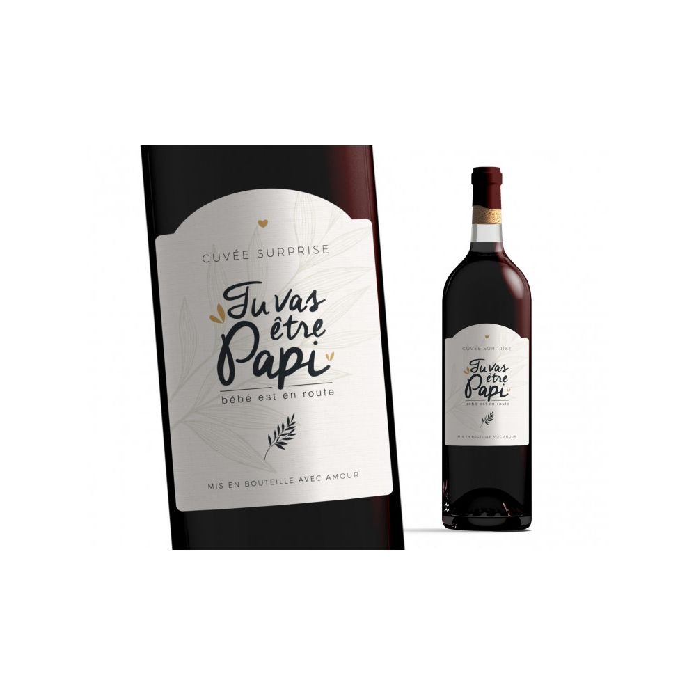 ETIQUETTE BOUTEILLE - TU VAS ÊTRE PAPI – Image 2