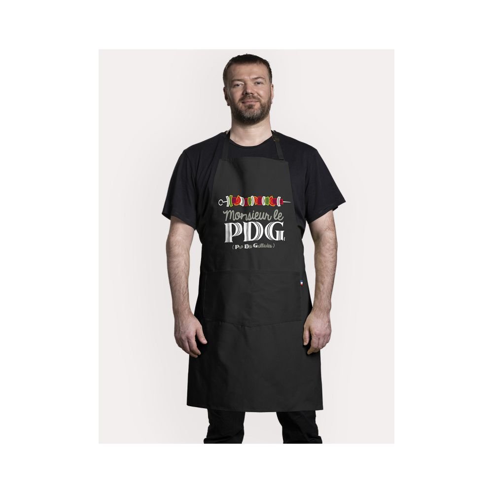 TABLIER - MR PDG - NOIR