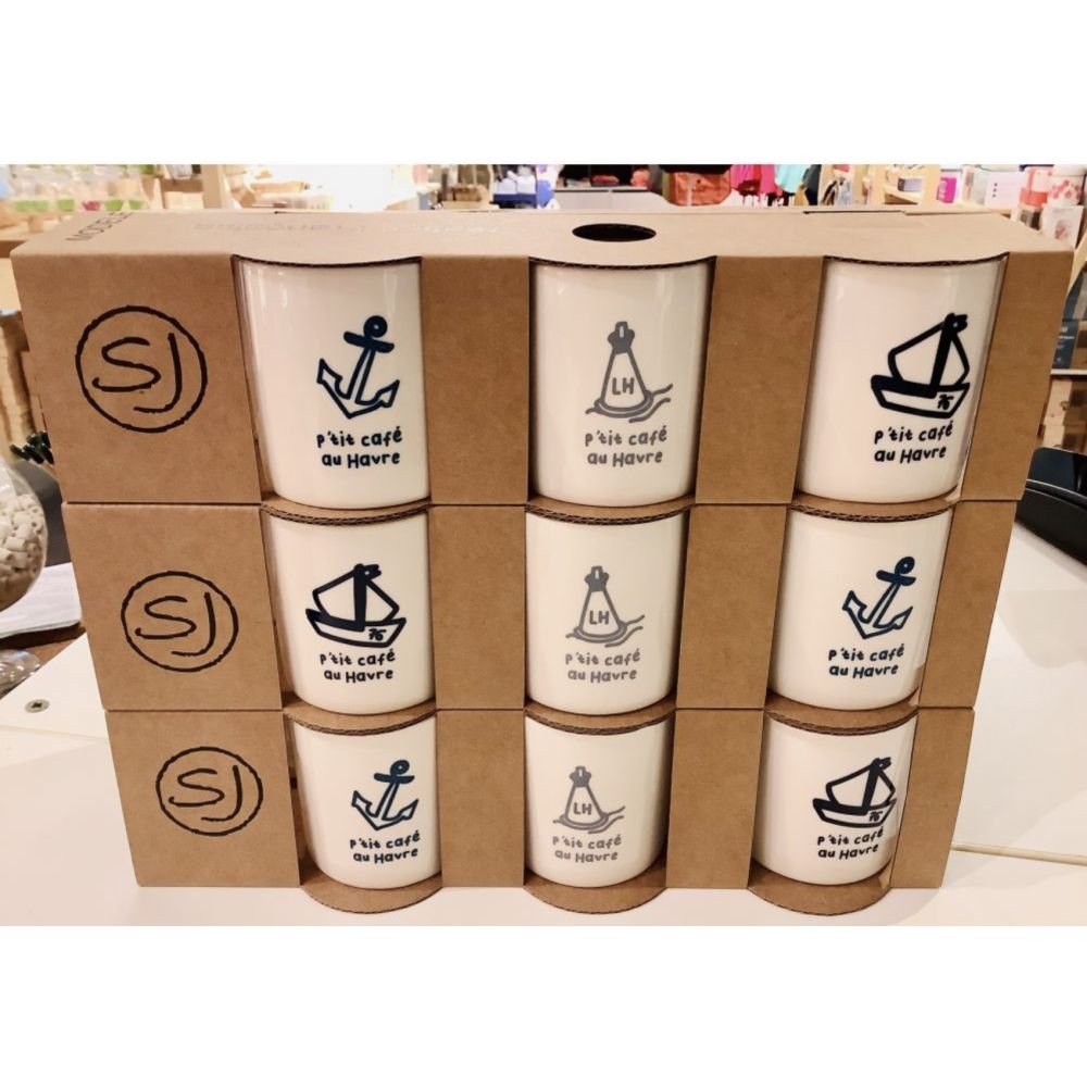 6 MINI MUGS 6,5CM DESSIN LH 2022